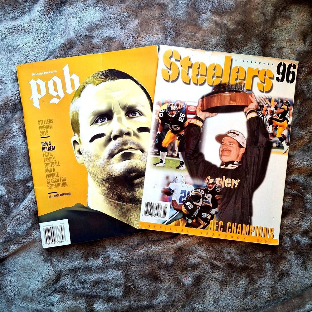 Pittsburgh Steelers AFC Champions Official Yearbook 1996 + PGB Steelers 2016